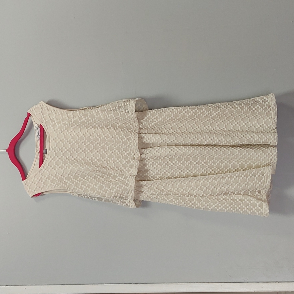 Girls Off-White textured dress